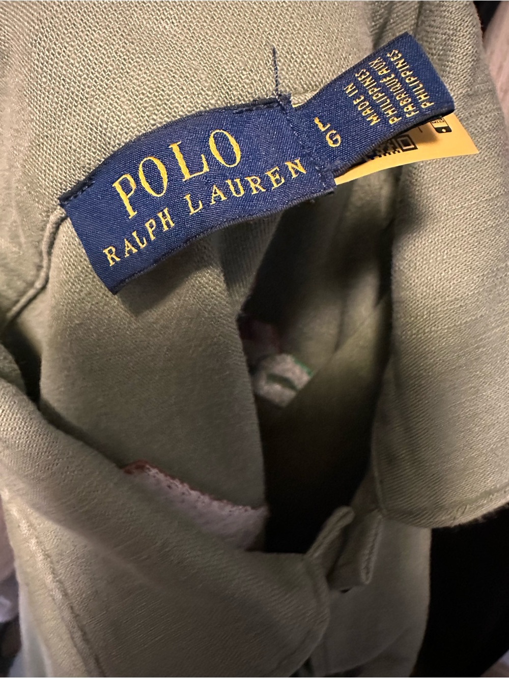 Polo Ralph Lauren Peace Love Embroidered Military Green Shirt/Jacket Shacket - Picture 4 of 5